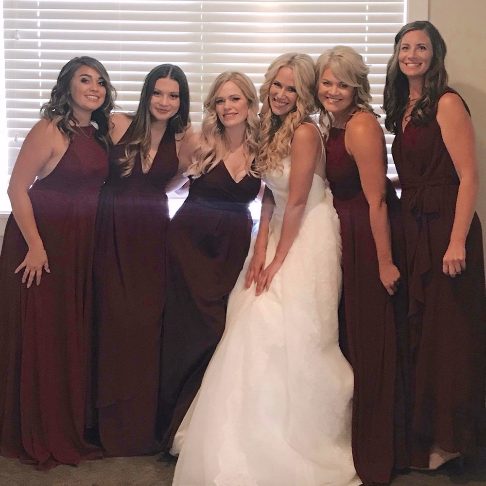 Lulu’s Burgundy Floor Length Dress
